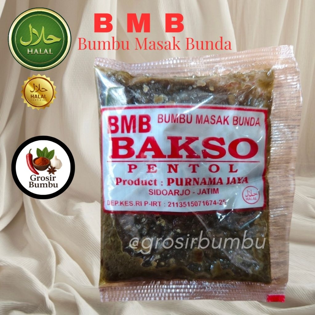 

BMB / Bumbu BAKSO / Bumbu Masak Bunda / Bumbu Masak Instan