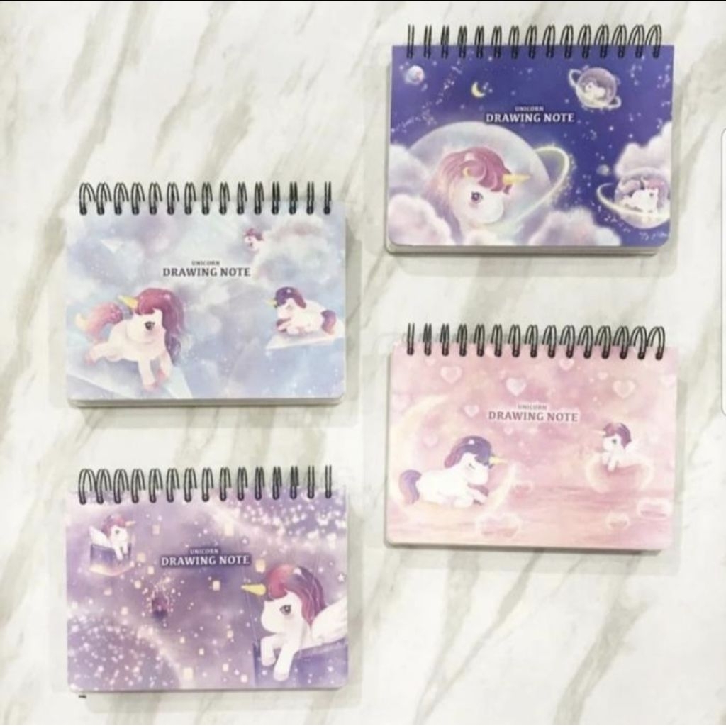 

Drawing Book Korea Unicorn & Pastel color