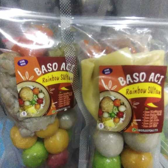 

Baso Aci Pelangi Rasa Ayam Keju Jando Pecel