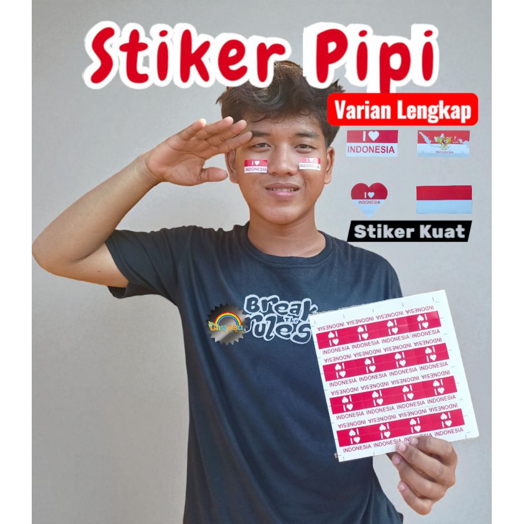 

Stiker Pipi / Stiker Merah-Putih / Stiker Bendera / Bendera /Indonesia / agustus / 17 Agustus