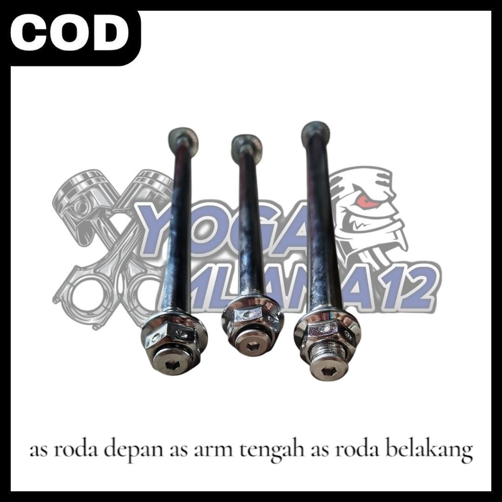 AS RODA DEPAN AS RODA BELAKANG AS ARM TENGAH PNP GL MP CB TIGER MANISAN STAINLIS BAUT L