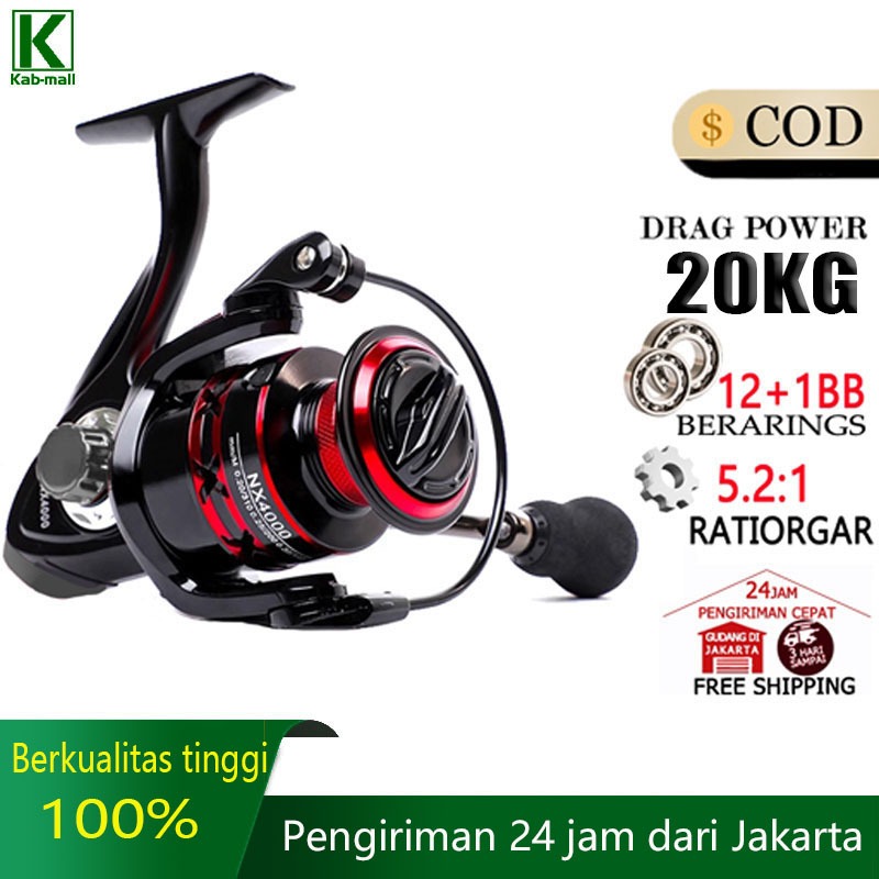 Fishing Reel  NX1000-7000 Spinning Reel Pancing Power Handle Metal Saltwater Reel