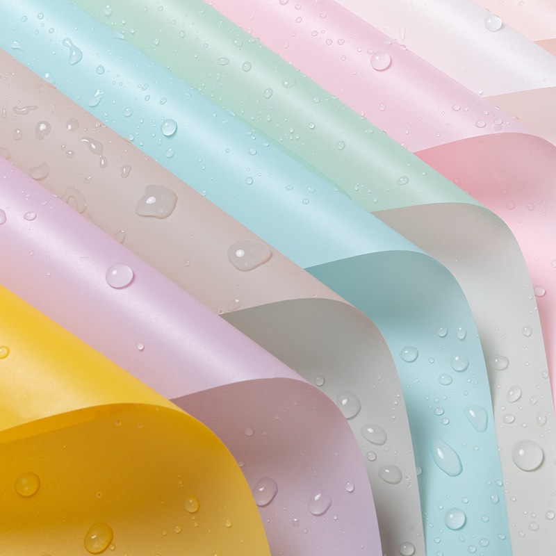 

(20 LEMBAR) Cellophane pastel doff semi transparant / kertas wrapp flower polos