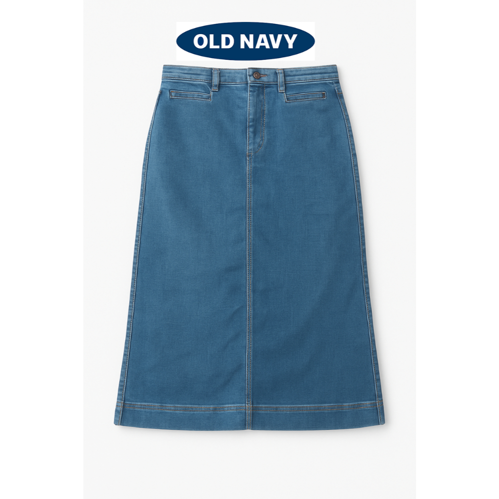 idref Rok jeans panjang oldnavy rok panjang jumbo rok span panjang hijab wanita dewasa ORIGINAL