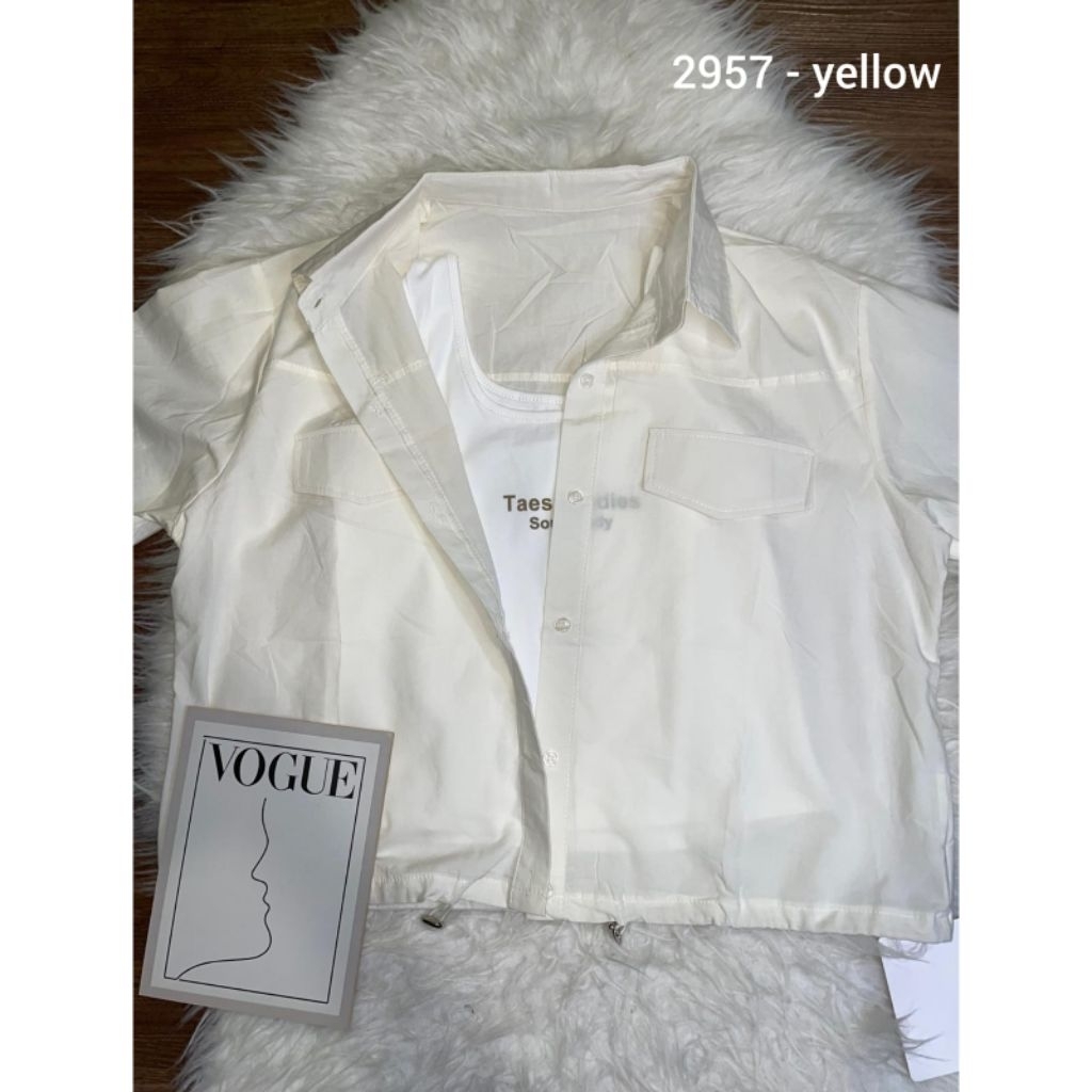 2957 ONE SET KEMEJA WANITA KEKINIAN