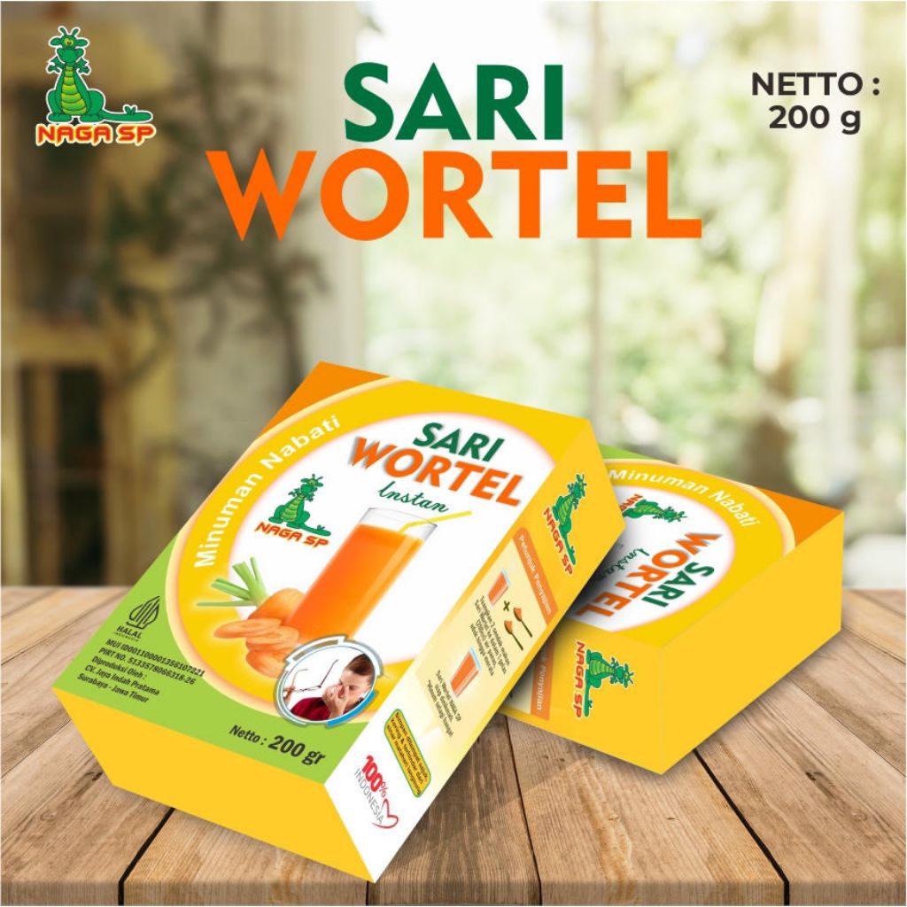 

Sari wortel Naga SP 200g menjaga mata dan kulitmu tetap sehat
