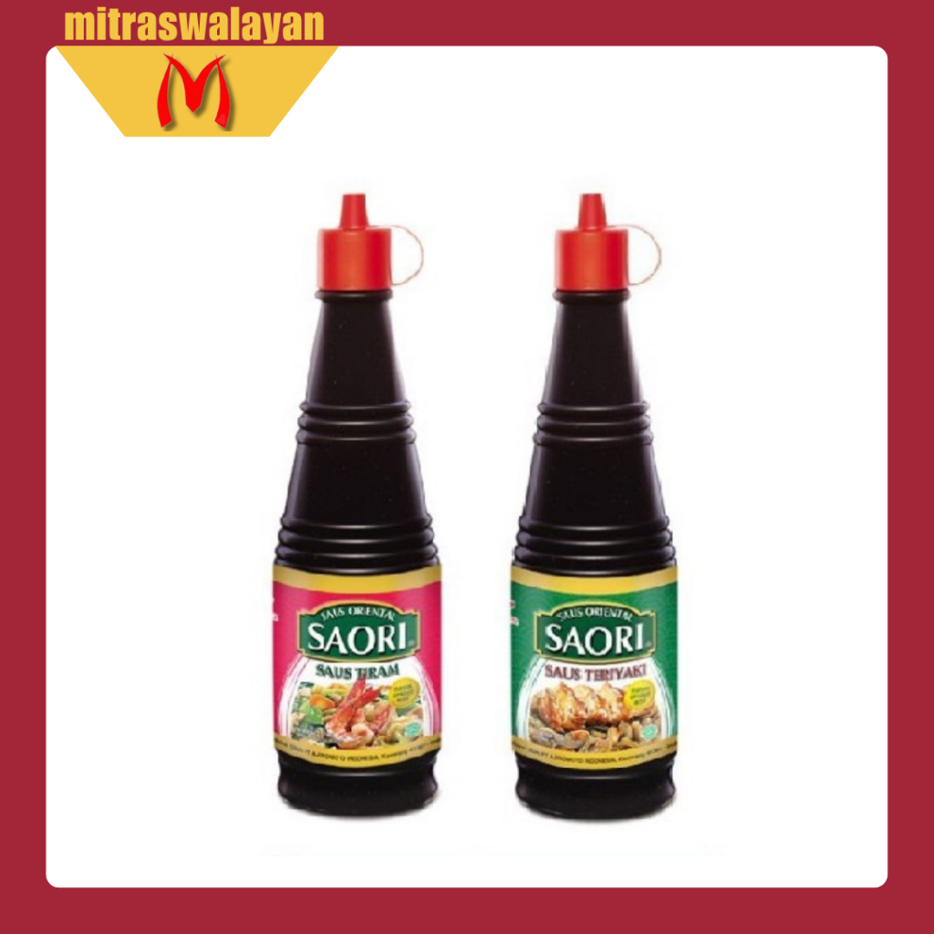 

SAORI Saus Tiram 270 ml & SAORI Saus Teriyaki 275 ml