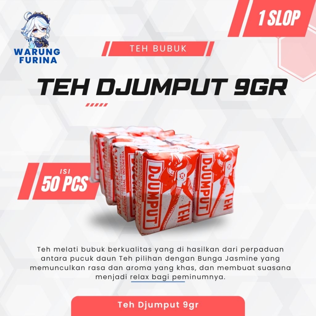 2Tang Teh Bubuk Djumput 9gr [ISI 5 PACK / 50 PCS] Teh Bubuk Best Quality