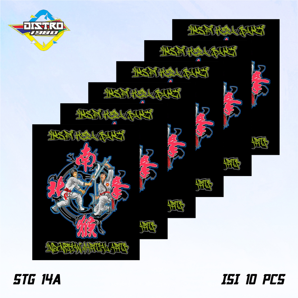 

ISI 10 PCS STIKER IKS.PI KERA SAKTI STG 14A ANTI AIR BAHAN VINYL (STG 14)