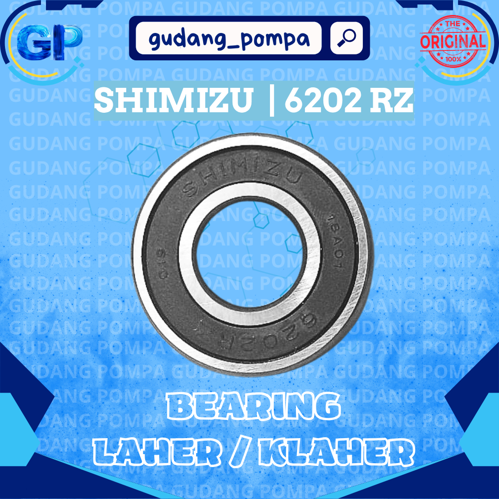 Bearing / Klaher / Laher 6202 Pompa Air Shimizu Jet Pump 226/230/250/260/268/375 Asli Original Ori