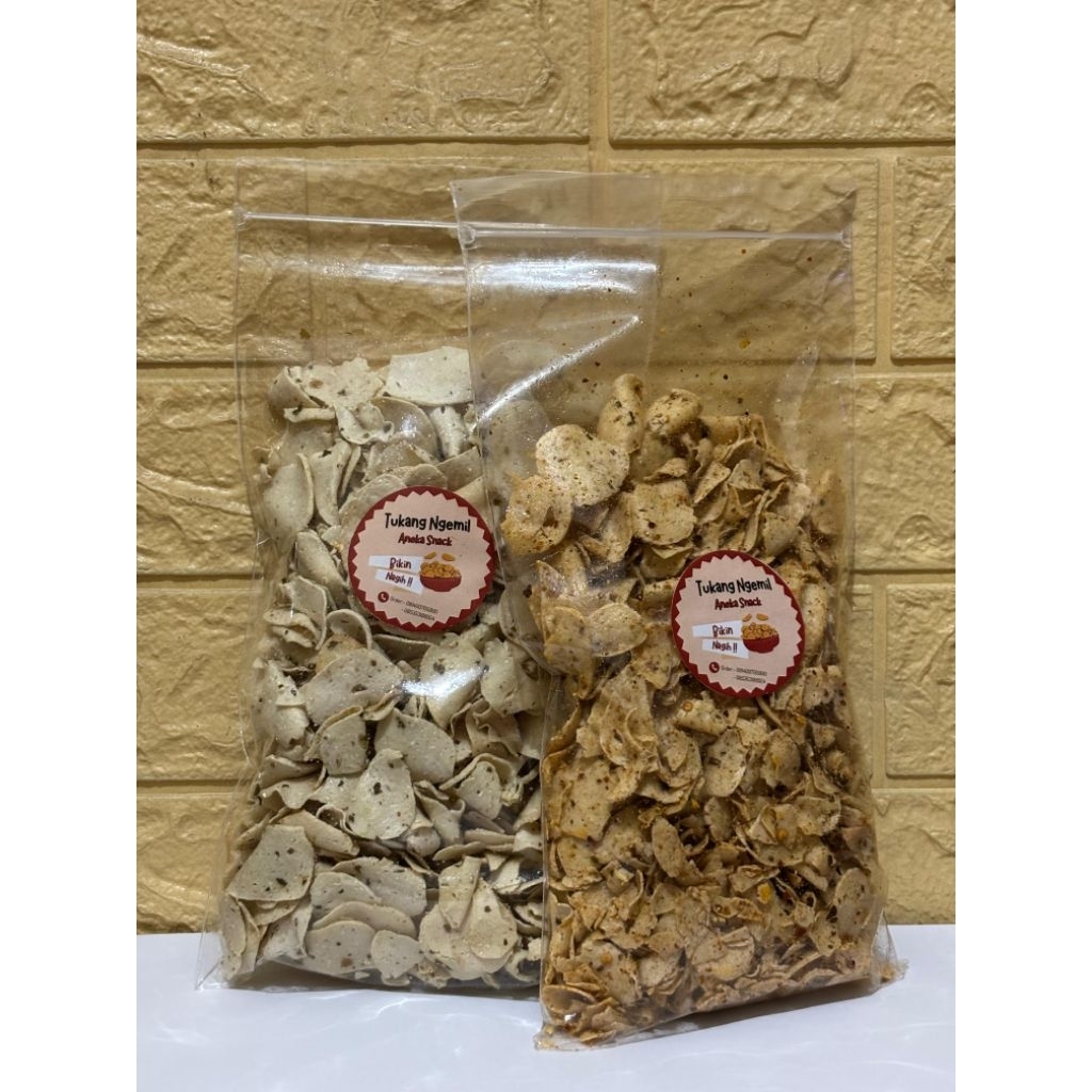 

Basreng Premium Pedas Daun Jeruk dan Original 280gr