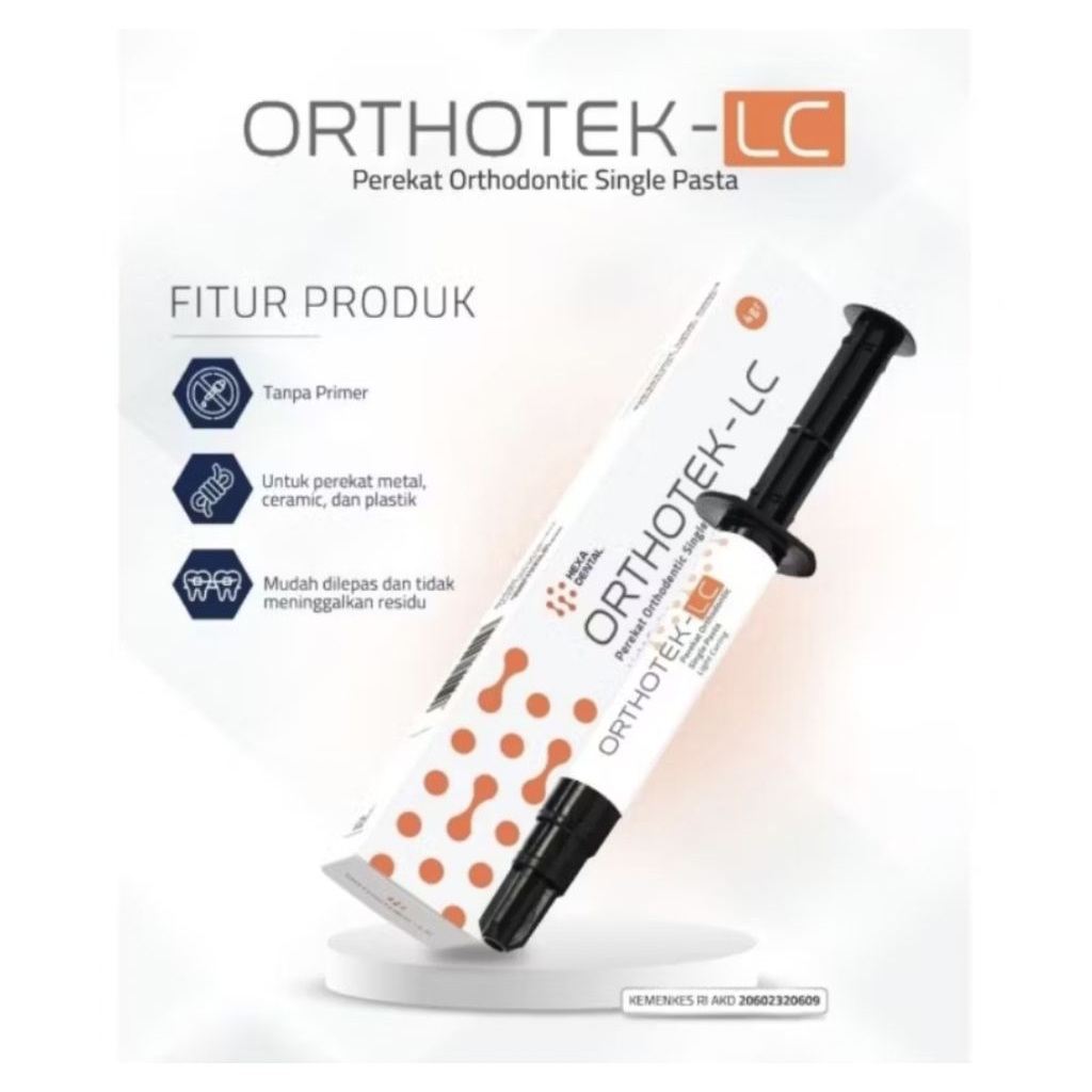 Hexa Orthotek-LC Lem Ortho Orthodontic Perekat Behel Bracket Ortho Bond