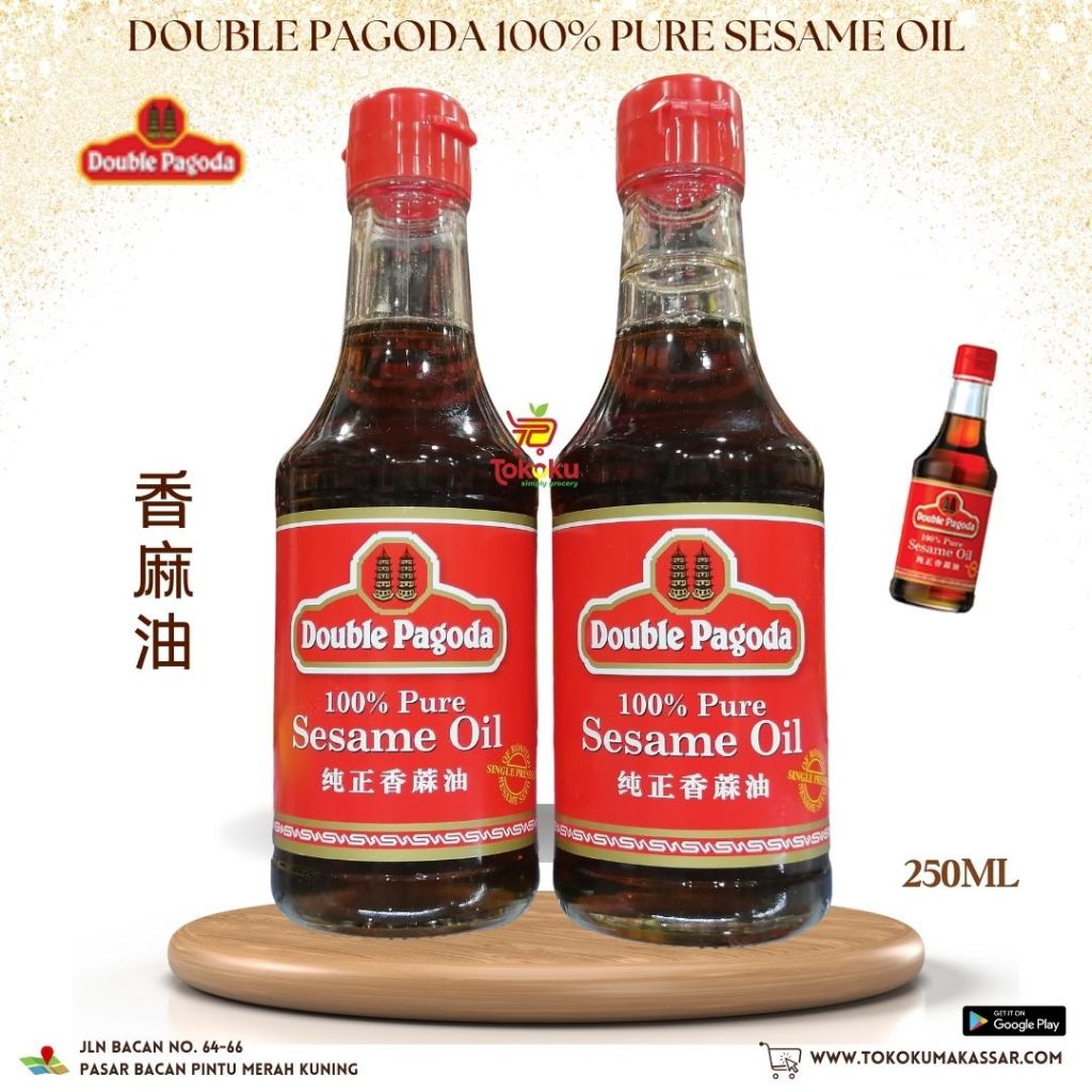

Double pagoda 100% Pure Sesame Oil 250ml - Minyak Wijen Asli