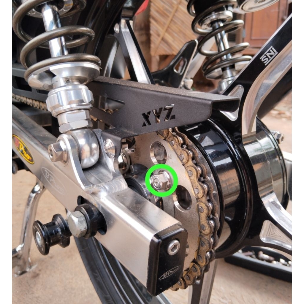 Baut probolt Gear belakang baut nap gear rx king f1zr jupiter stainless (1biji)