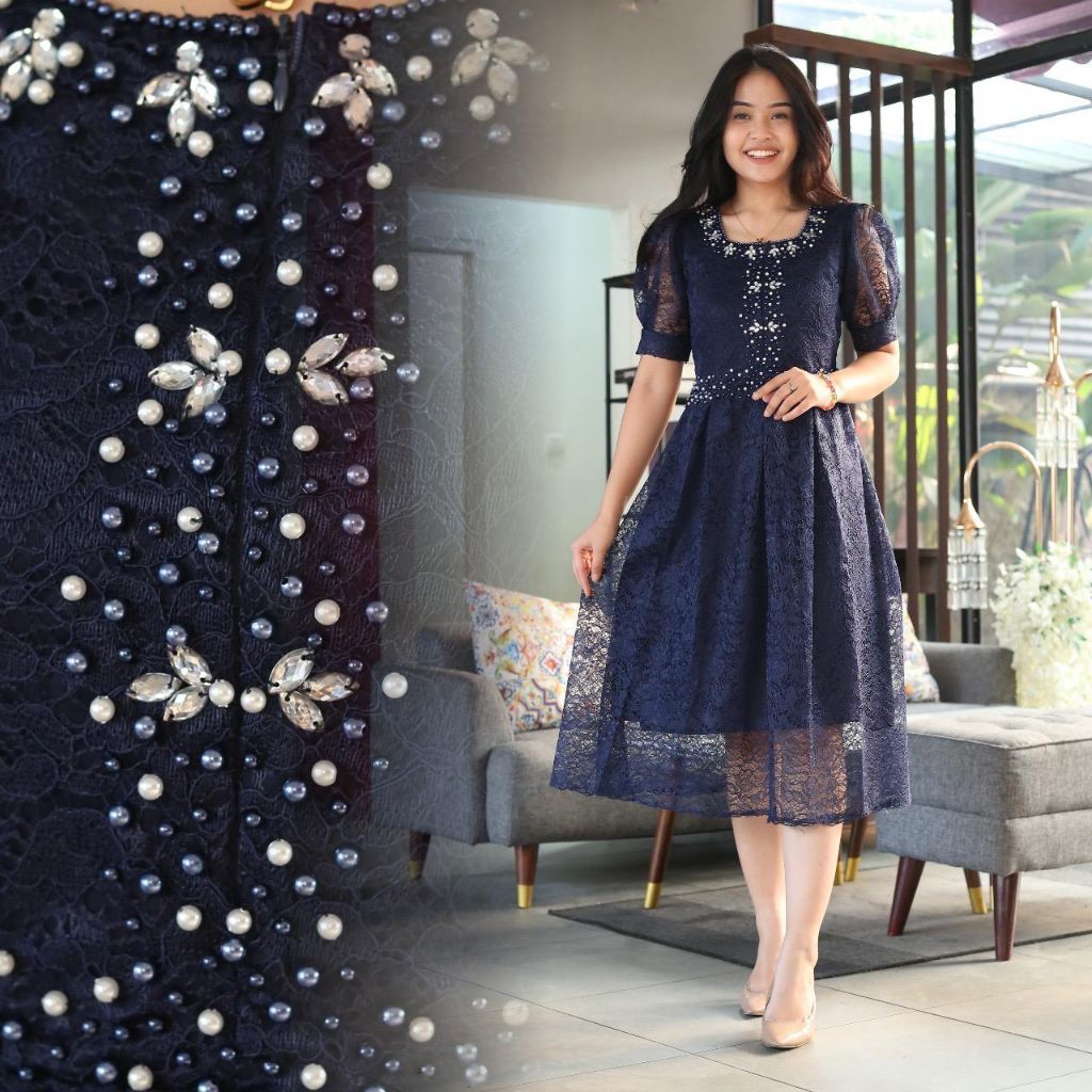 Dress Giselia || Dress natal terbaru 2025 || Dress Brokat Payet || Dress non hijab kristen || dress 