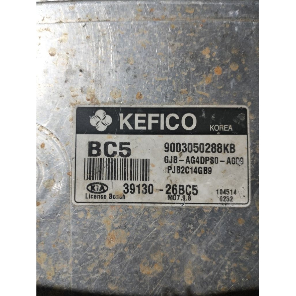 ECU KIA Rio EX Taxi/Pride Matic 2011/2012/2013/2014/2015