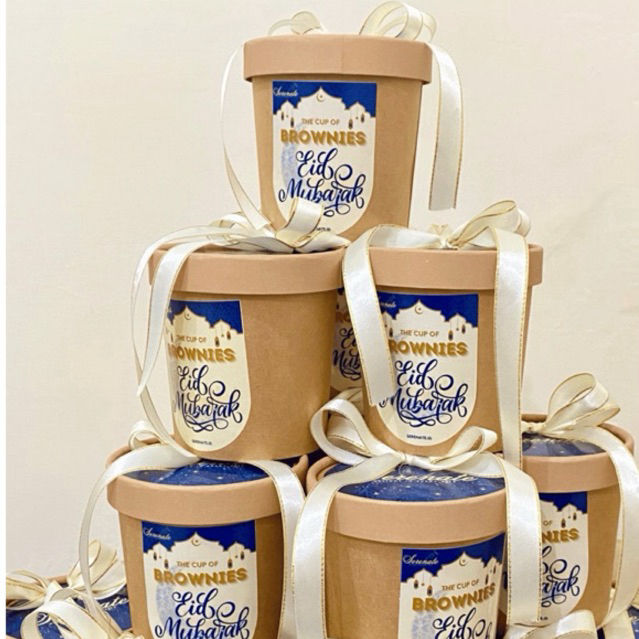 

[Tambahan Packaging] Pita dan Hangtag Hampers Brownies Bites