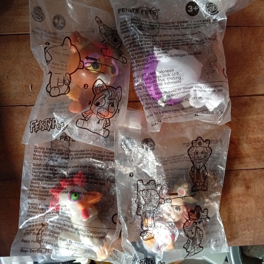 burger King toys feisty pets set new