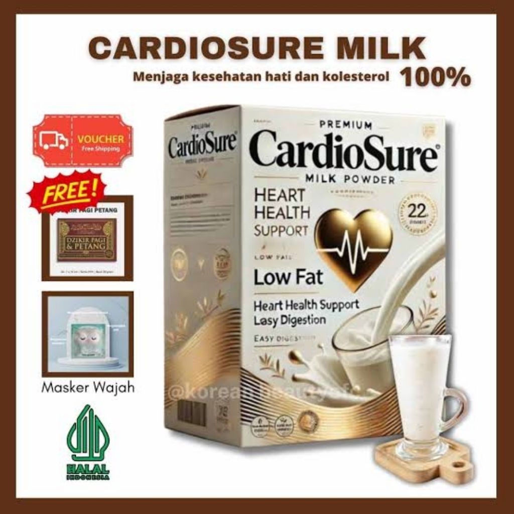 

CARDIOSURE ASLI ORIGINAL MILK SUSU OBAT HIPERTENSI JANTUNG STRUK KOLESTROL ASAM URAT