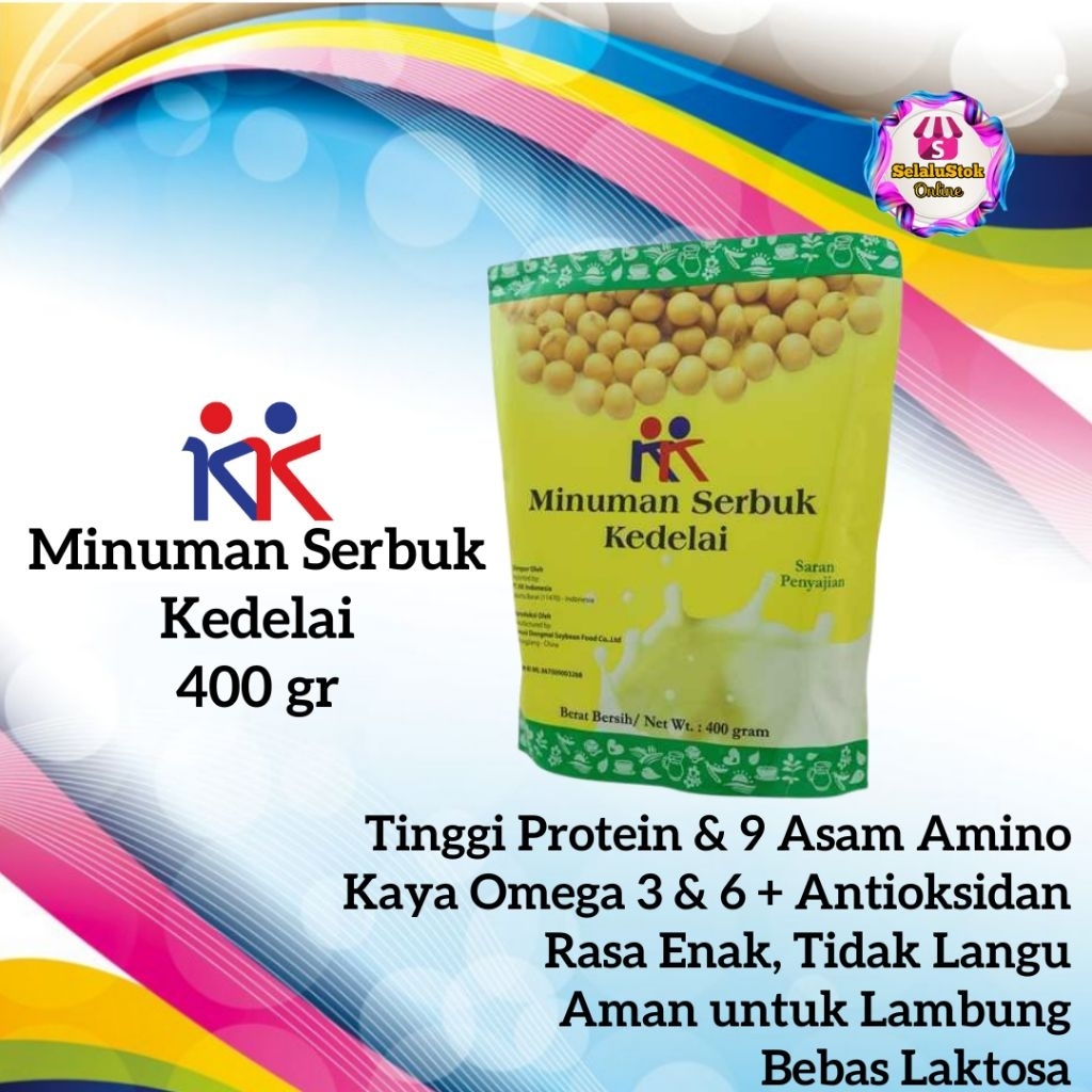 

kk minuman serbuk kedelai 400gr original kk Indonesia