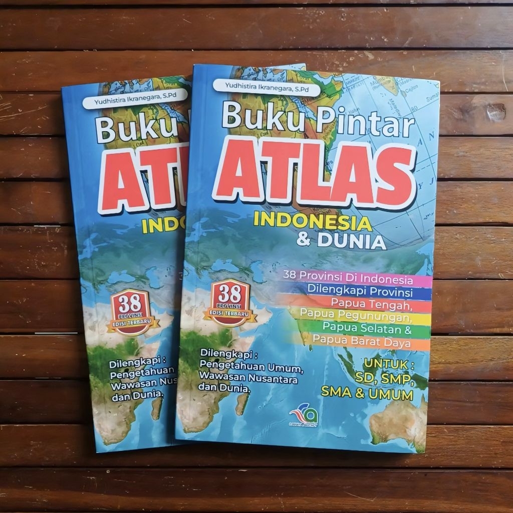 Atlas Buku Pintar Atlas Indonesia dan Dunia Full Colour