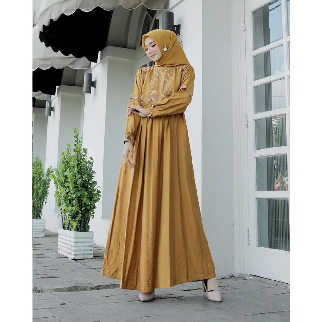 GAMIS KATUN LINEN BORDIR