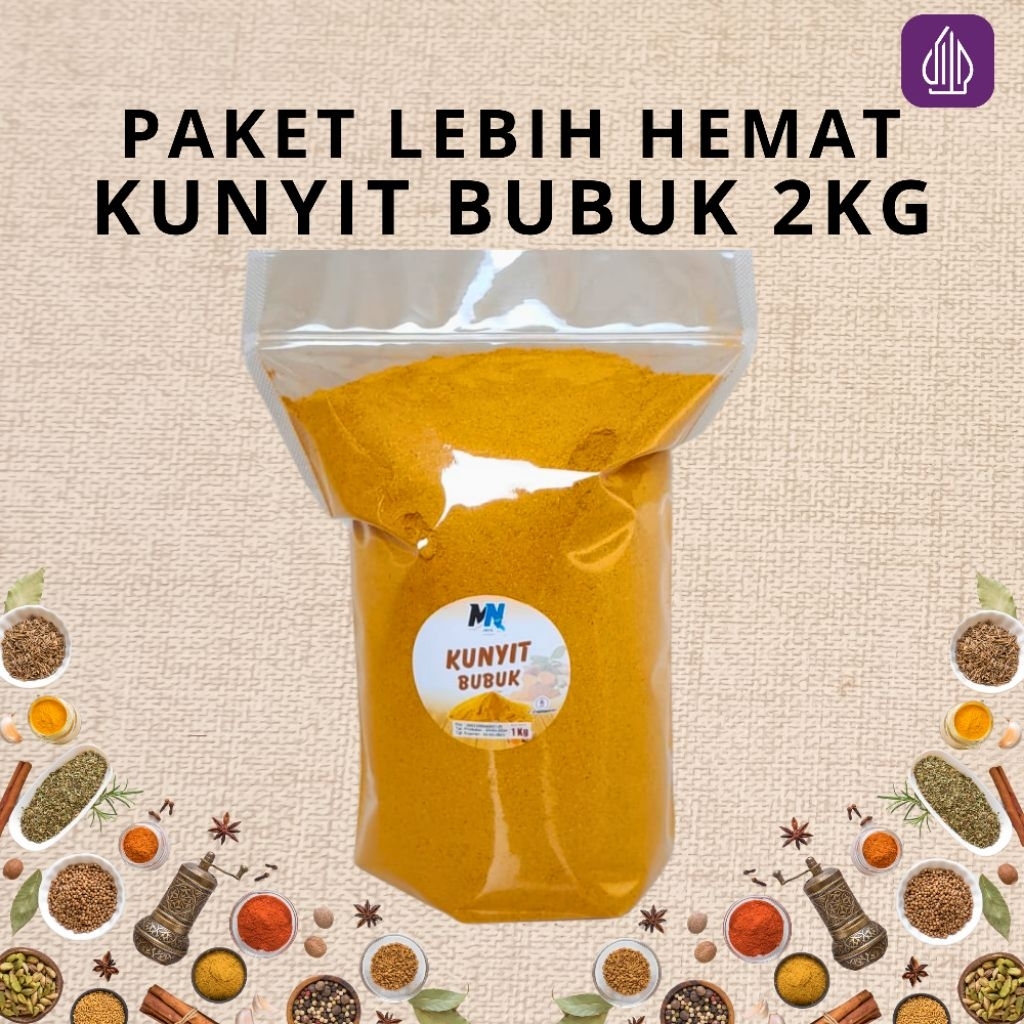 

KUNYIT BUBUK 2KG | Tanpa MSG, Tanp Ribet, Siap saji!