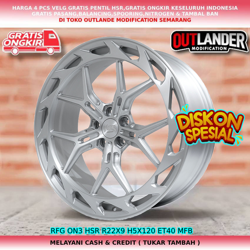 velg R22 pcd 5x120 untuk mobil aion hytec bmw Vw Touareg Mini Countryman dll hsr forged R22
