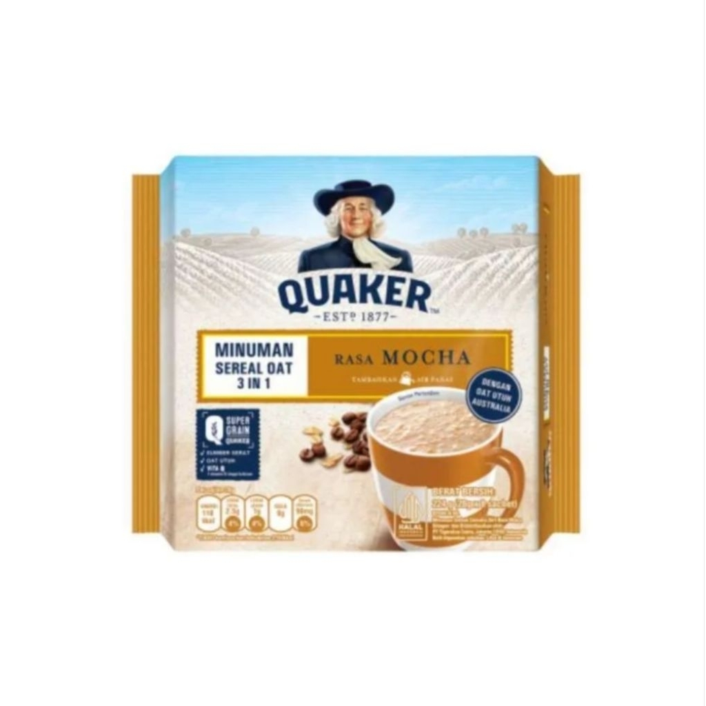 

Quaker 3in1 Mocha Bag 8 x 28 gram / sereal quaker
