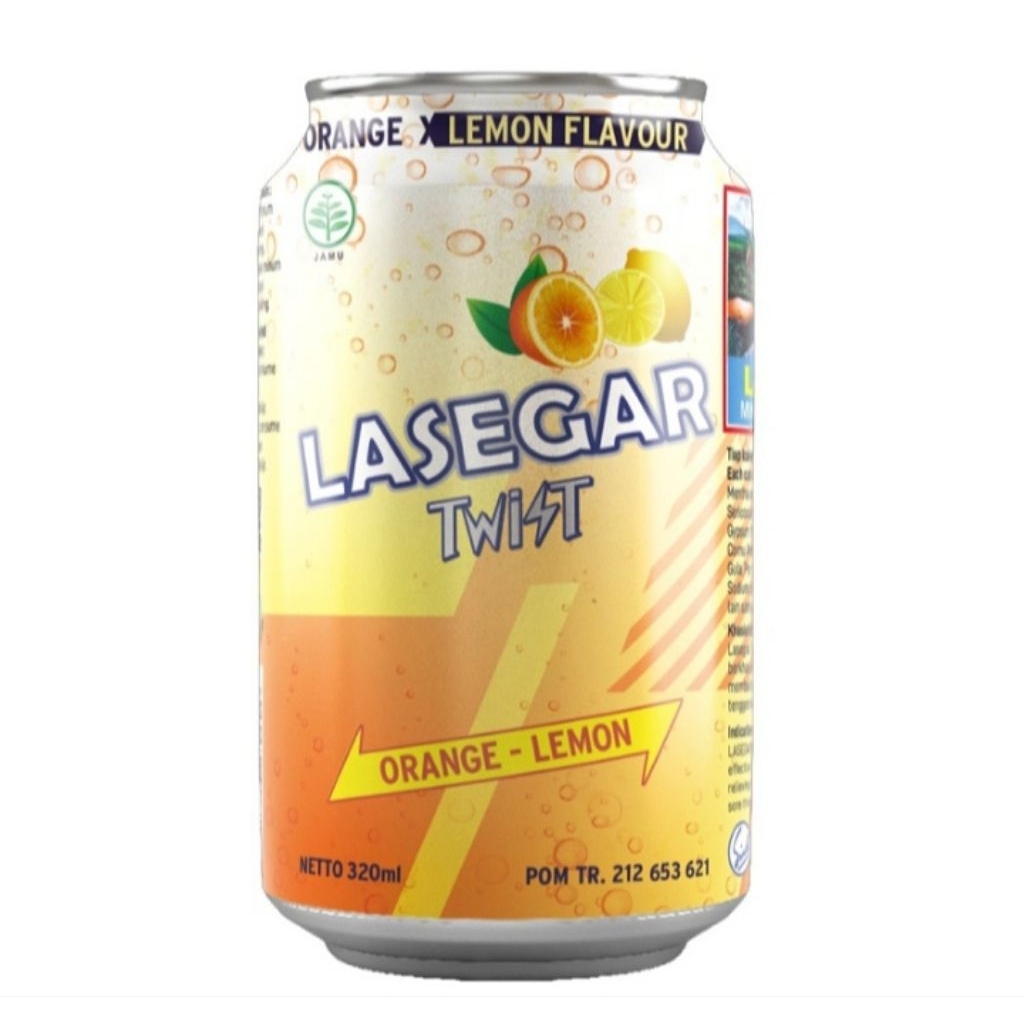 

LASEGAR Twist Minuman Penyegar Jeruk Lemon 320 ml