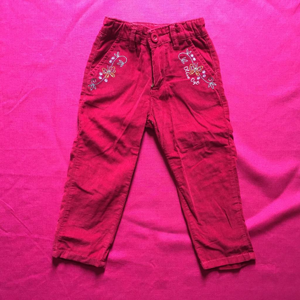 Celana panjang anak wanita OLIVE OYL (corduroy)