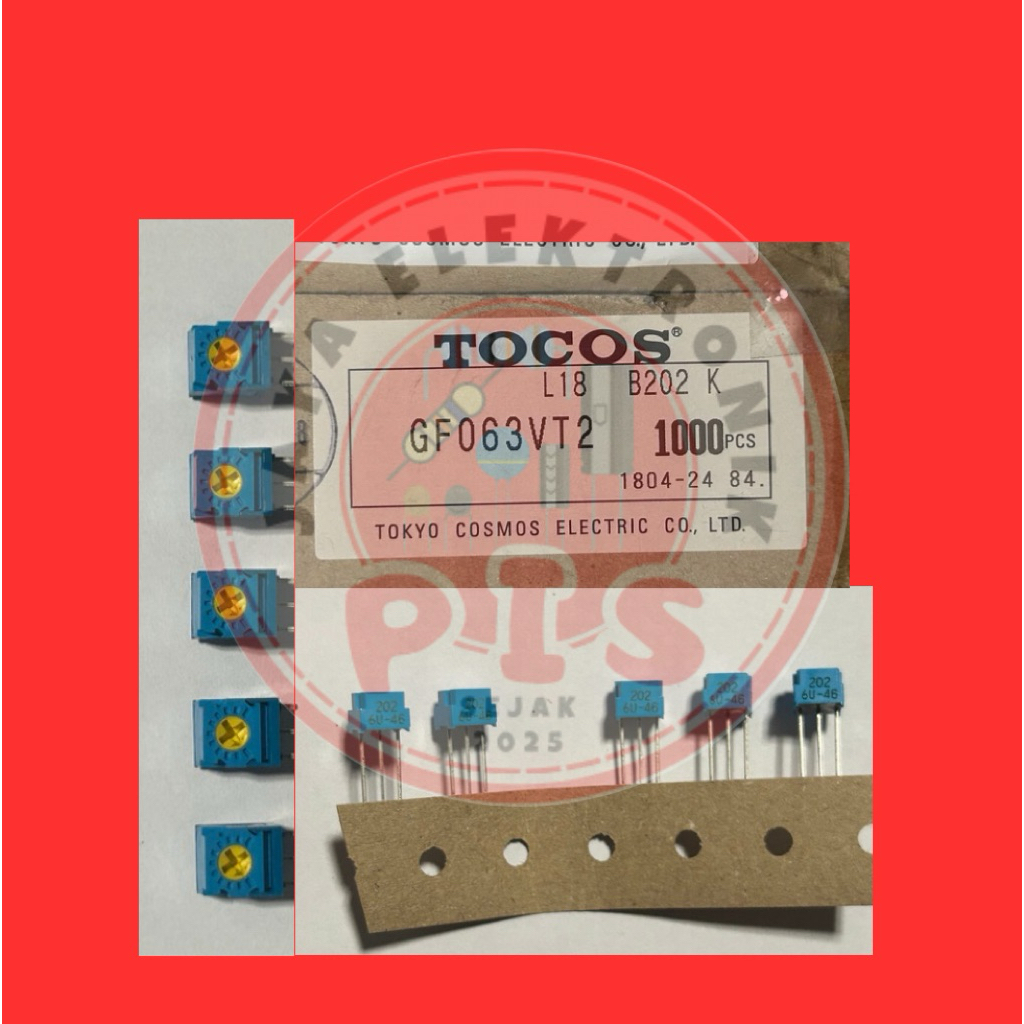 (10 Pcs) Trimpot VR 202 TOCOS Tokyo Cosmos Japan Original