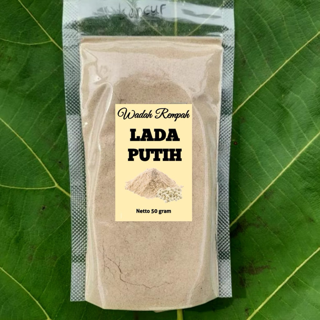 

LADA PUTIH MURNI BUBUK/WHITE PEPPER POWDER 50GR