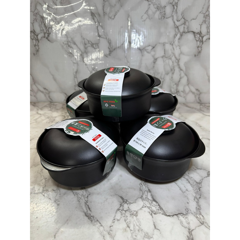 Mangkuk Ramen  + Tutup | Mangkuk Ramen Hiram Plastik Mie