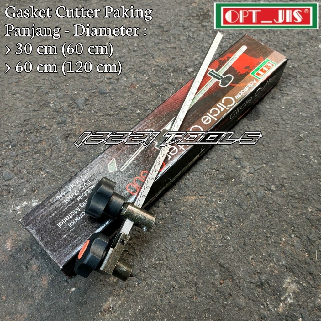 

Alat Potong Gasket Cutter Packing 30 cm / 60 cm OPT JIS Circle Cutter