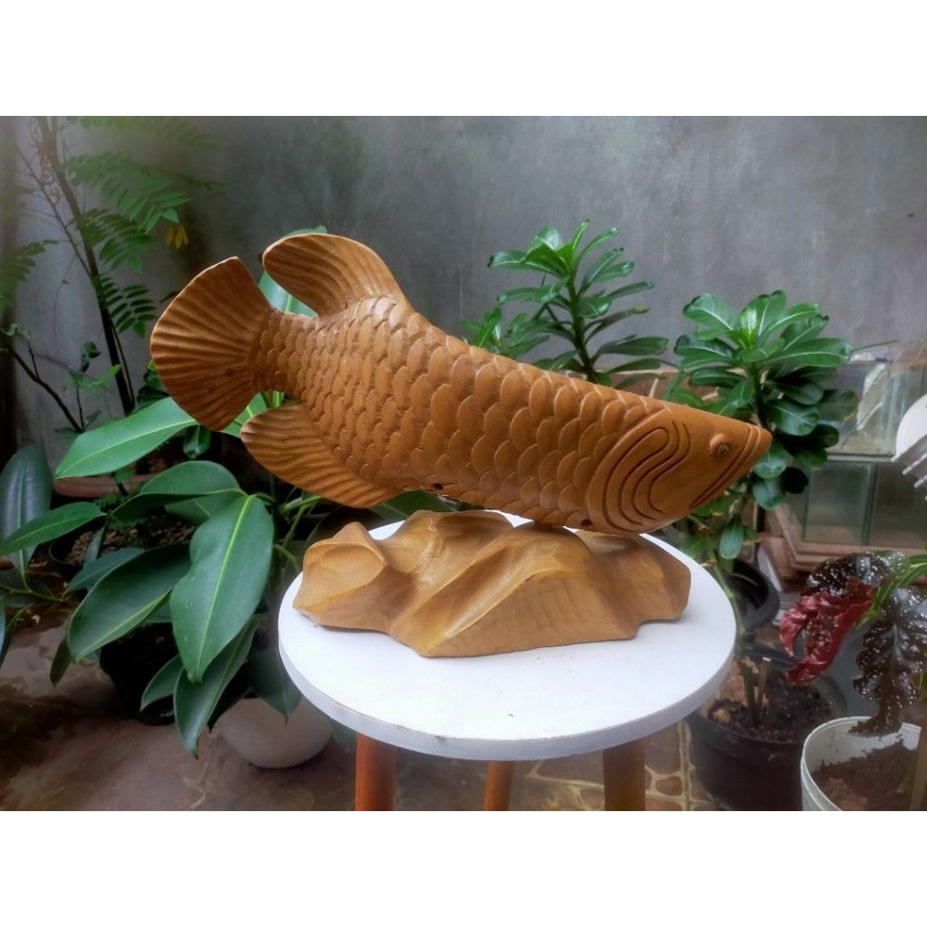 Glaciaamart Free Styrofoam Patung Super Arwana Hiasan Red Banjar Aquarium Golden Hb Gemuk Sehat