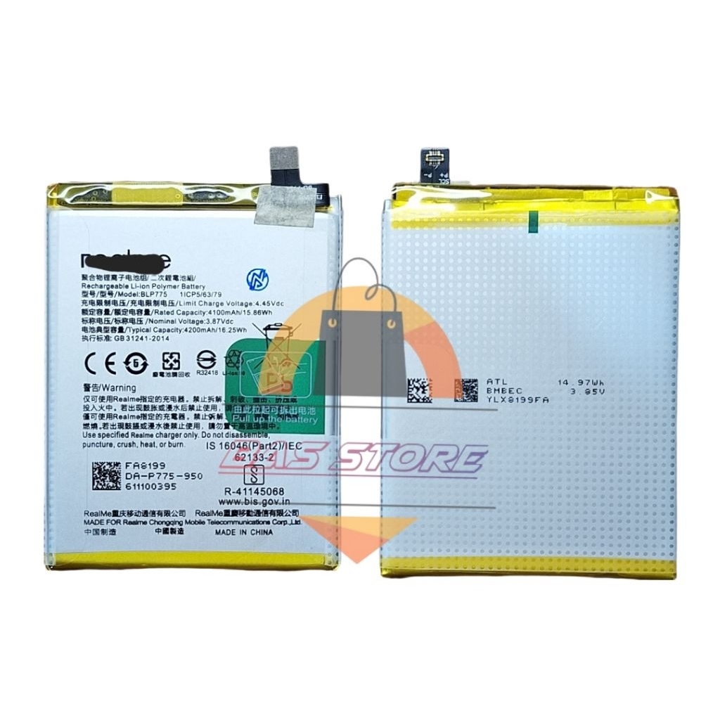 BATRE BATERAI REALME X3 SUPERZOOM / REALME X50 5G BLP775 BATTERY