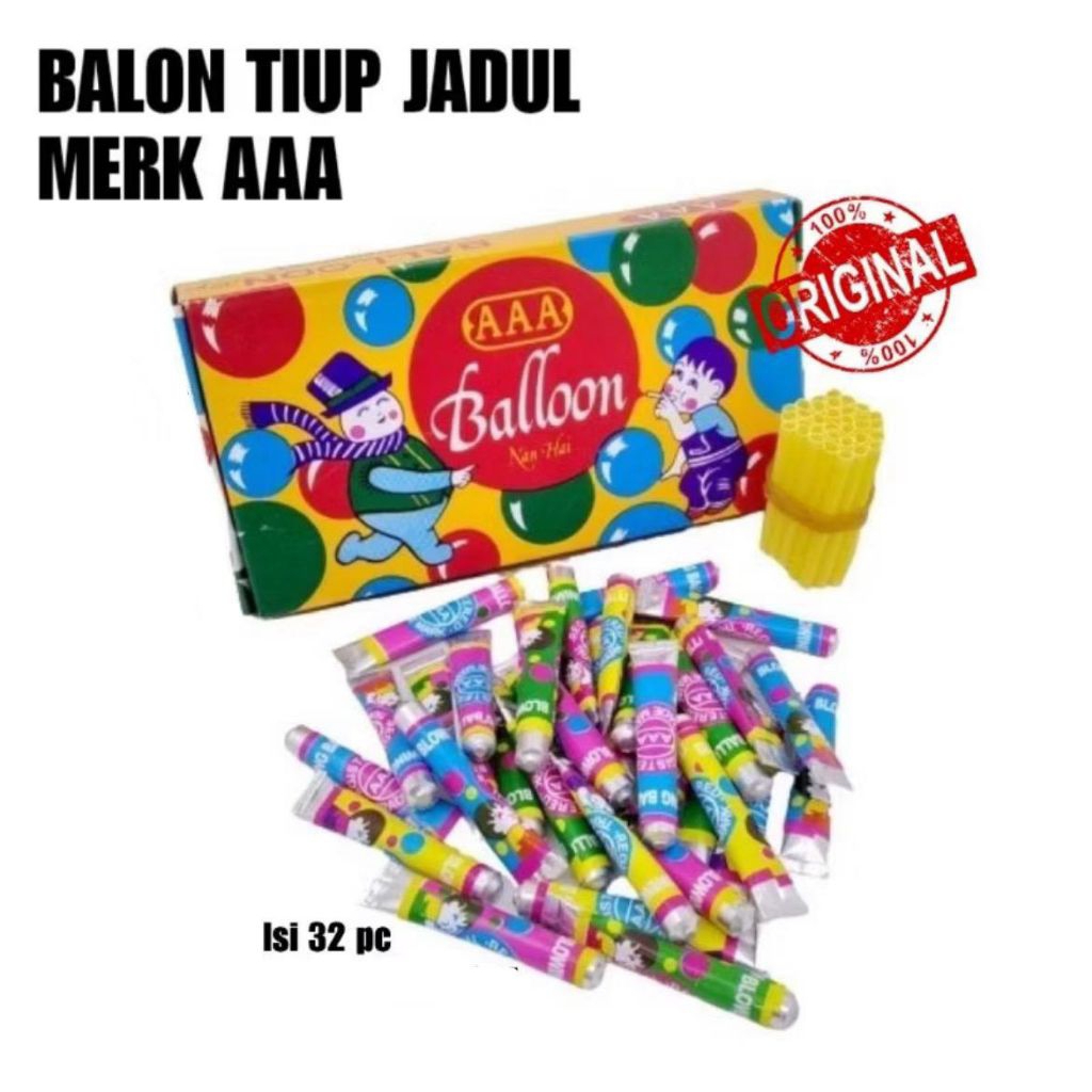 

MAINAN BALLOON TIUP AAA JADUL 10 BOX @ 32 PCS