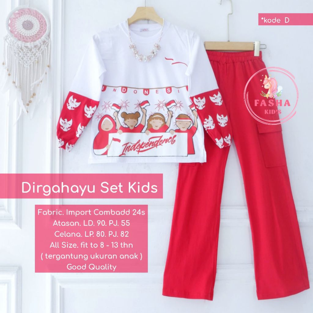 Dirgahayu set kids by. Fasha Kids