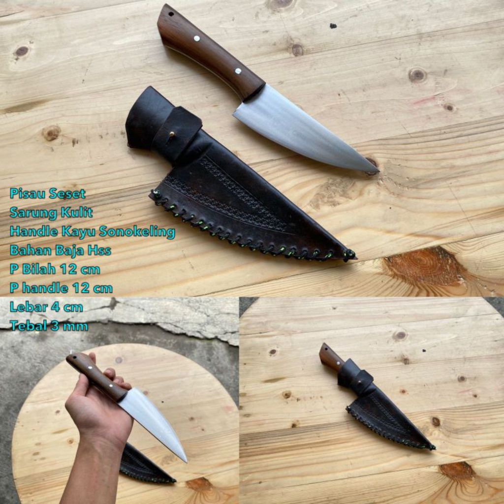 pisau seset skiner hss fulltank sarung kulit