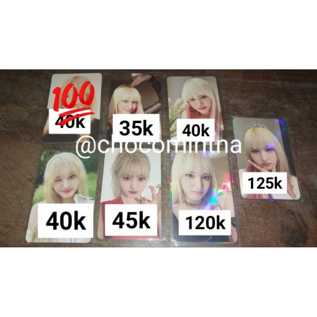 JUAL PHOTOCARD IVE (PC LIZ DAN WONYOUNG)