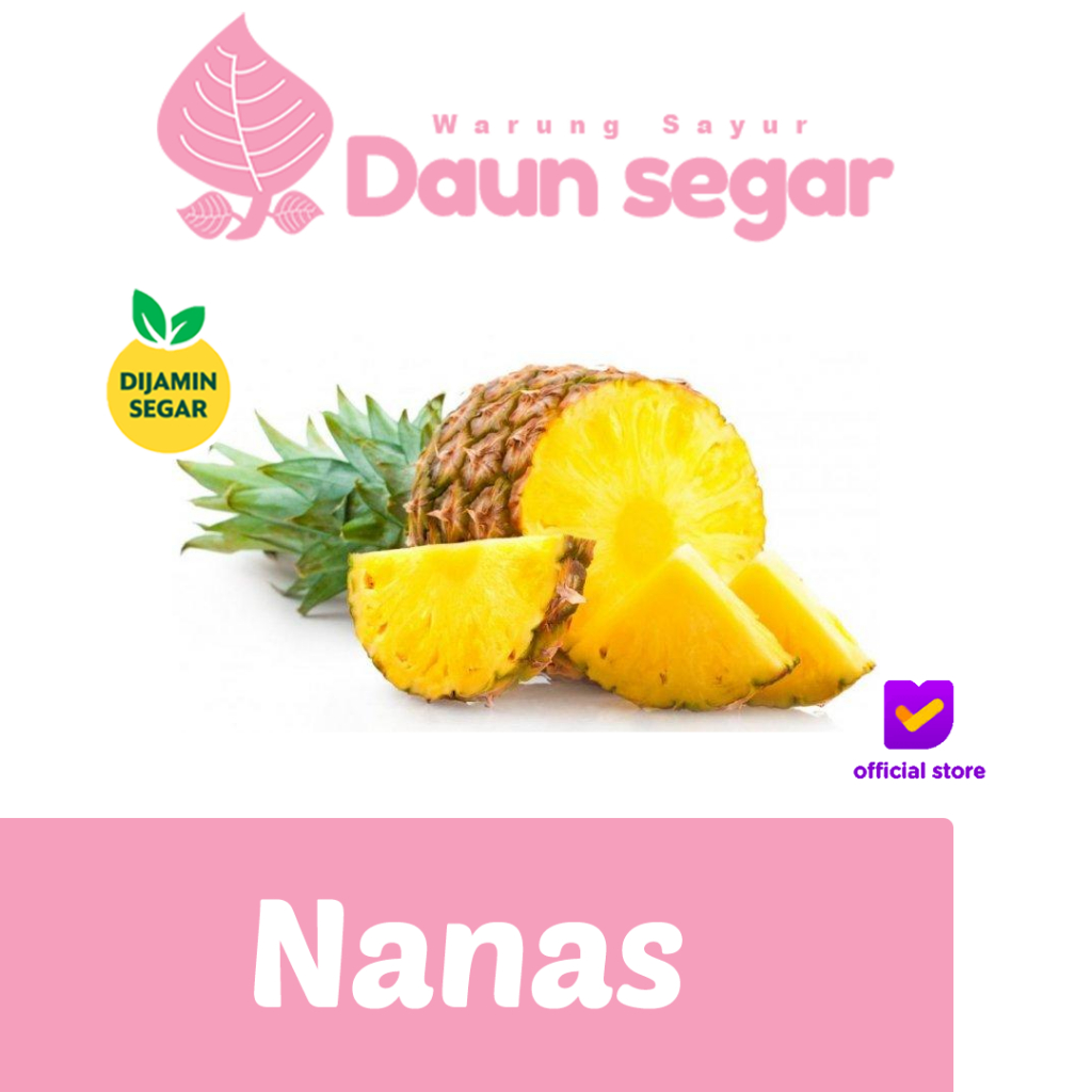 

Nanas Madu Sunpride Per-Buah Manis, Juicy, dan Segar Sampai Rumah - Daun segar