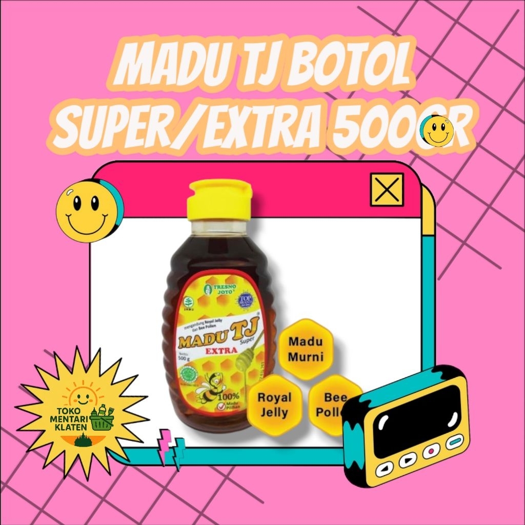 

Madu TJ Super / Extra 500gr - Mengandung Royal Jelly dan Bee Pollen