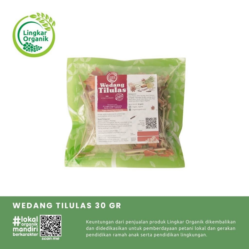 

30gr Wedang Tilulas - Minuman rempah herbal organik - Lingkar Organik