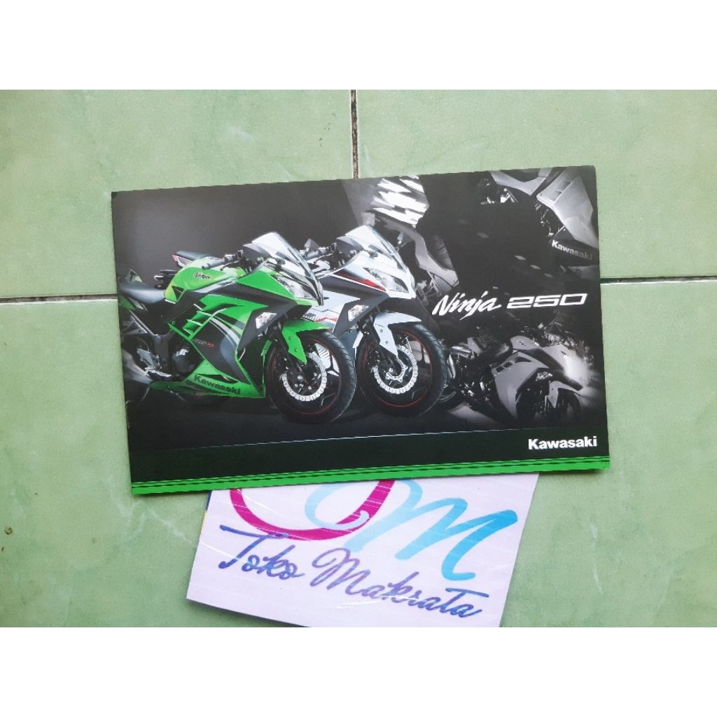 buku booklet brosur iklan motor Kawasaki NINJA 250