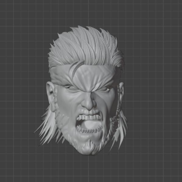 Headsculpt Head HS Solid Snake Metal Gear Scream Mcfarlane Adam Muff Toys Notaman Shf NWToys Vtoys R