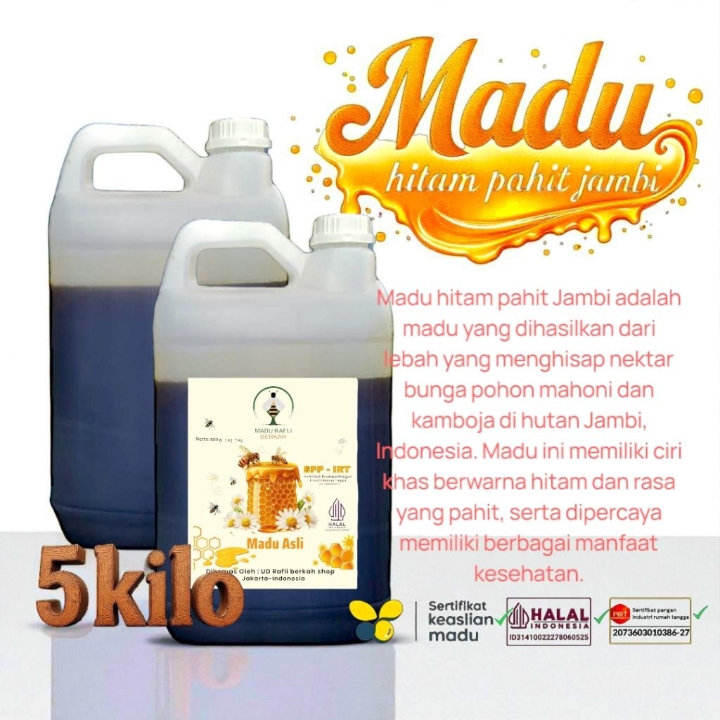 

madu hitam pahit jambi isi 5kg