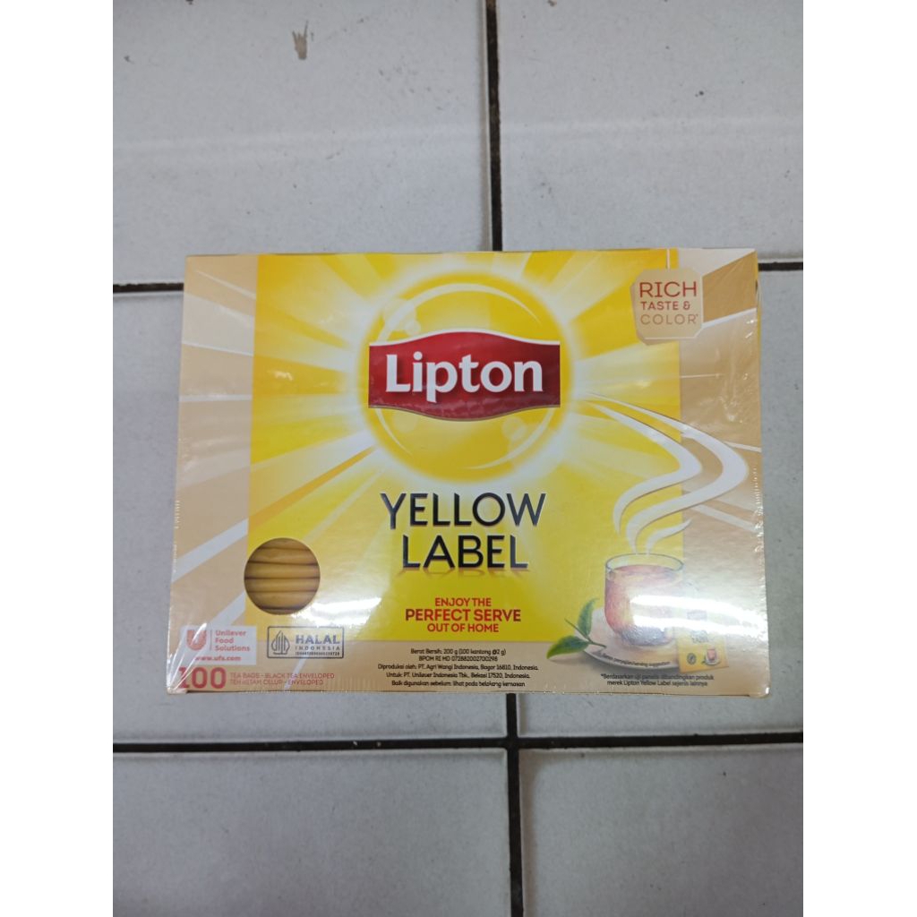 

LIPTON YELLOW LABEL 100 KANTONG 200 GR