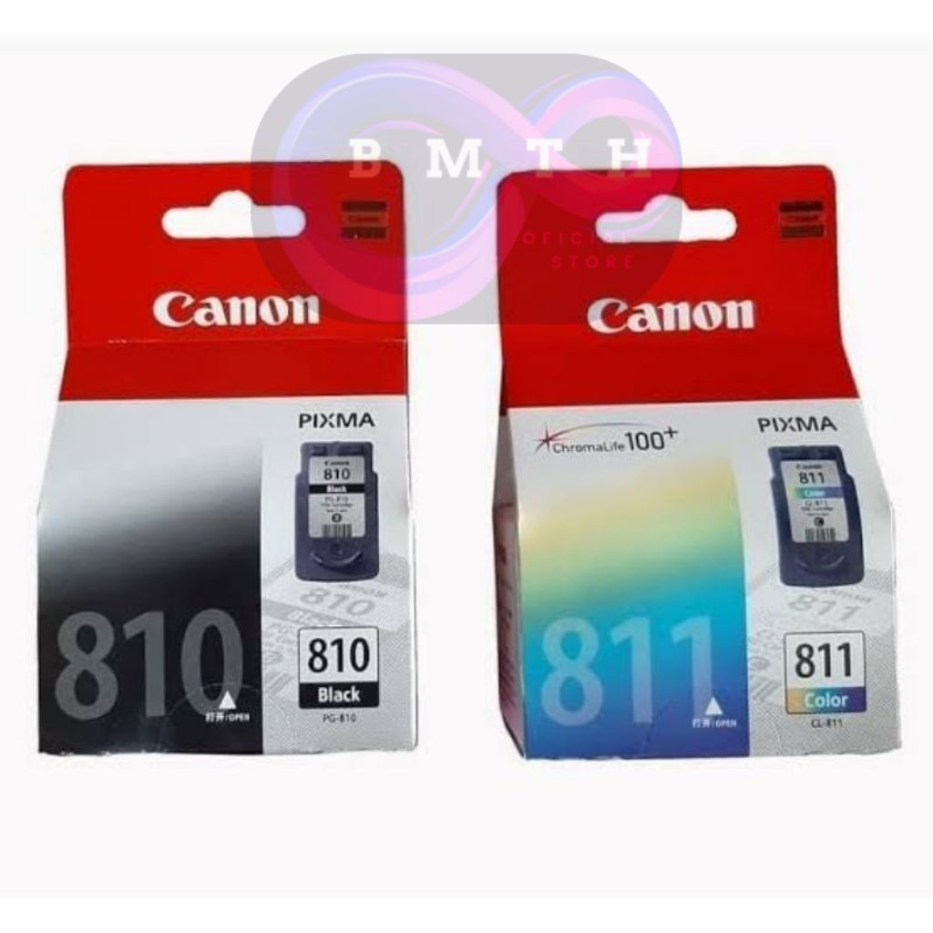cartridge canon pixma 810 hitam & 811 warna ( 1 set )