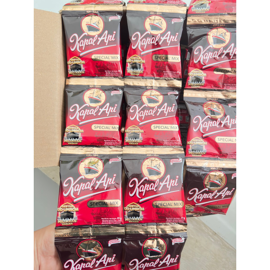 

Kapal Api Special MIX isi 10 Sachet ( kopi hitam + gula isi 10 ) 27gr / KOPI KAPAL API / KAPAL API SPECIAL MIX